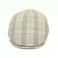 Beige Bartolomeo Linen Cap on white background