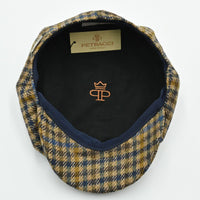Inside view of Fantasia Peaky Hat showing soft cotton lining and craftsmanship details