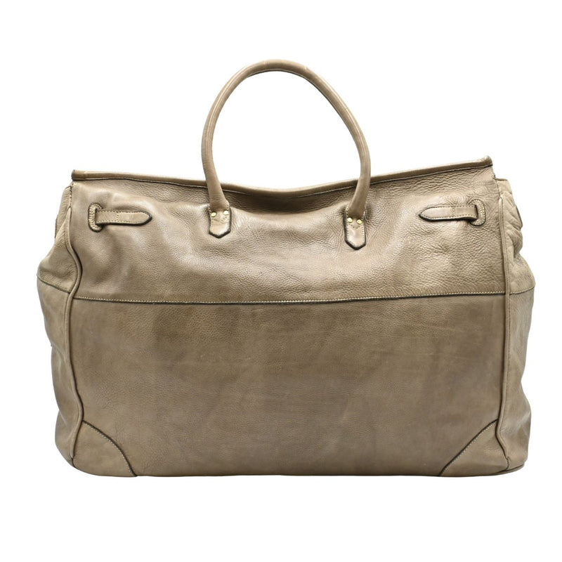 Taupe Firenze Soft Leather Tote back view