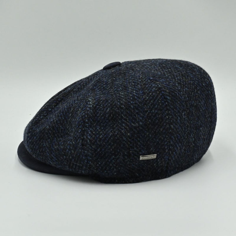Navy Liguria Peaky Style Hat side view