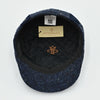 Blue Tweed Cap With Velvet Bands inside view