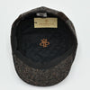 Brown Tweed Cap With Velvet Bands inside view