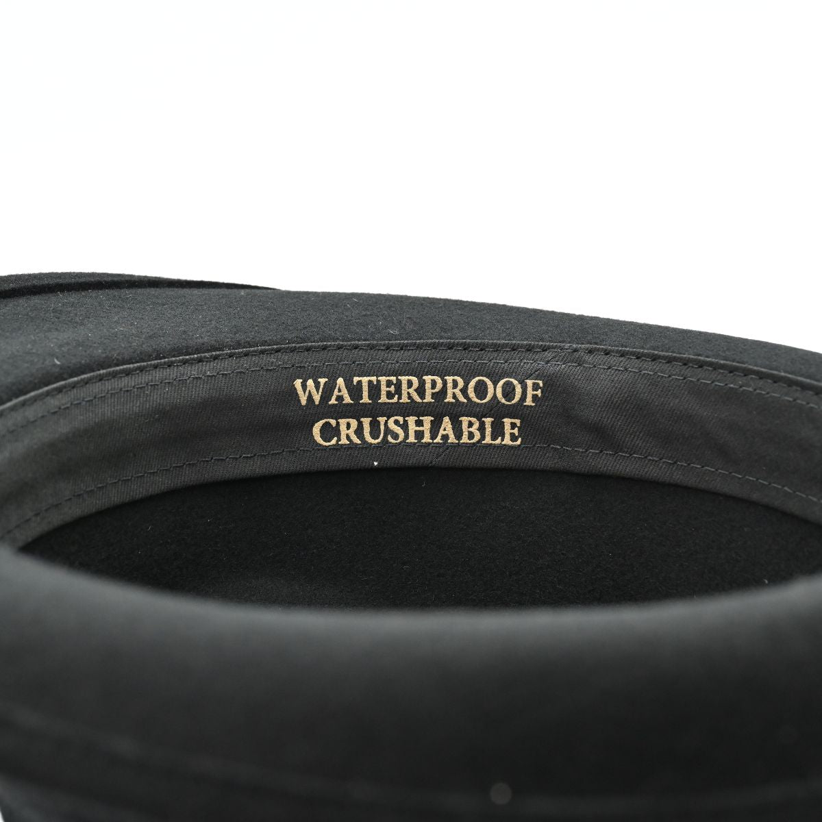 Black Alpine Hat inside view