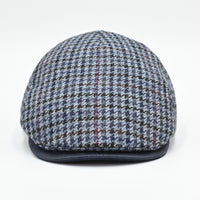 Blue Pullover Pattern Hat front view