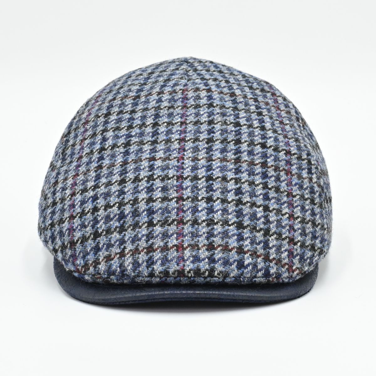 Blue Pullover Pattern Hat front view