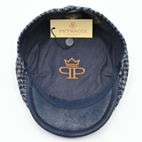 Blue Pullover Pattern Hat inside view