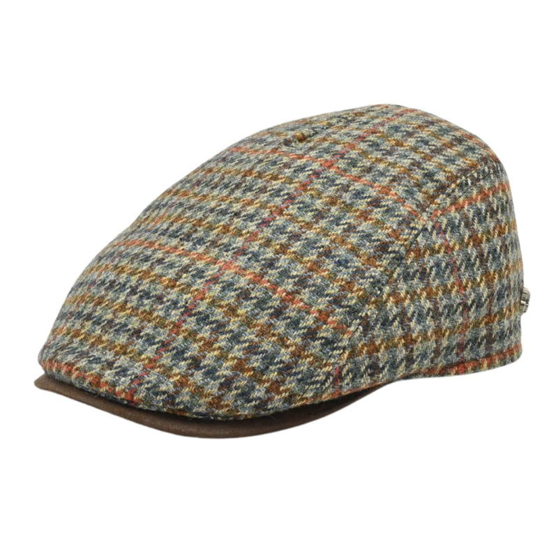 Brown Pullover Pattern Hat front view