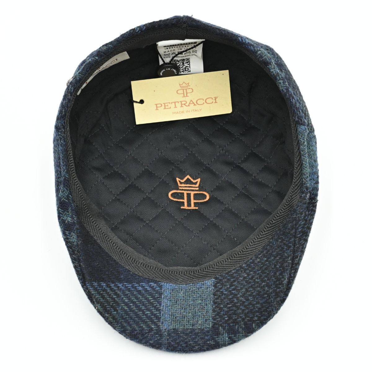 Blue Coppola Wool Cap inside view