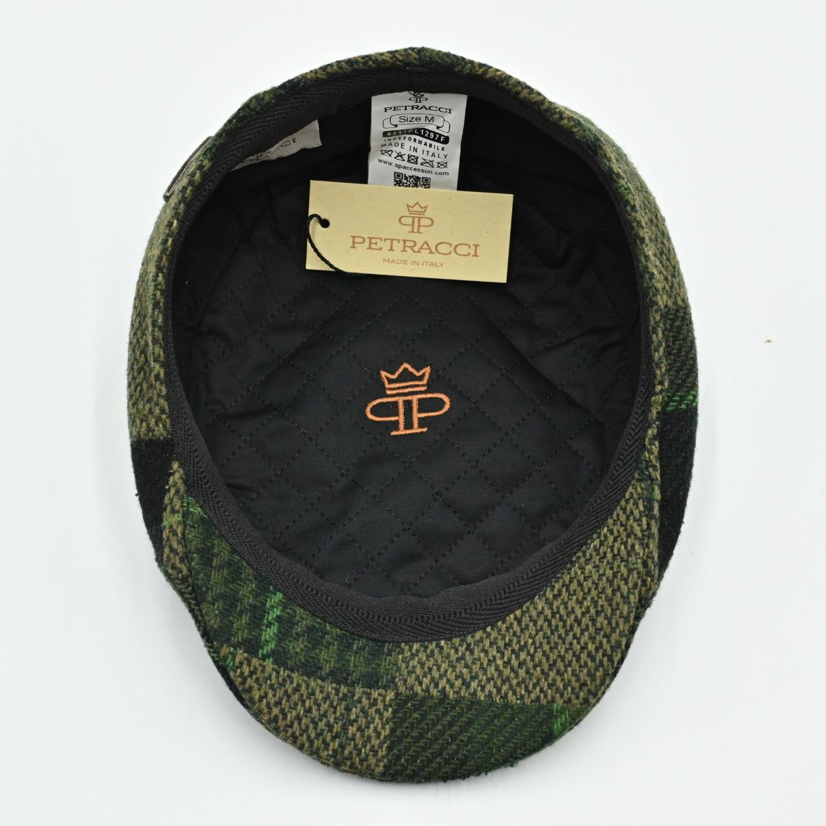 Green Coppola Wool Cap inside view