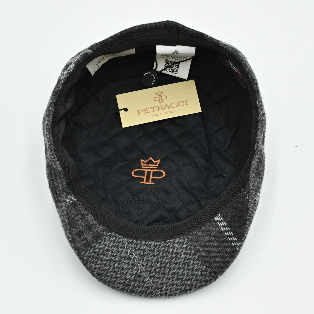 Grey Coppola Wool Cap inside view