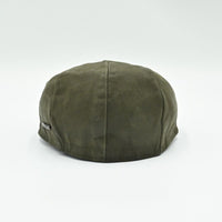 Green Hammered Nappa Leather Driver Cap back view