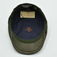 Green Hammered Nappa Leather Driver Cap inside view