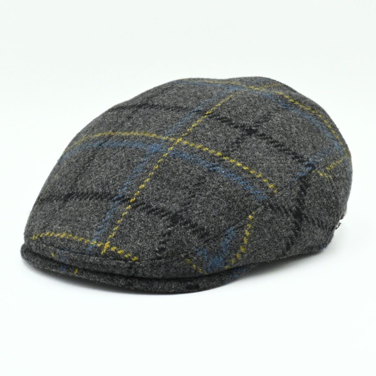 Grey Shetland Wool Cap front view