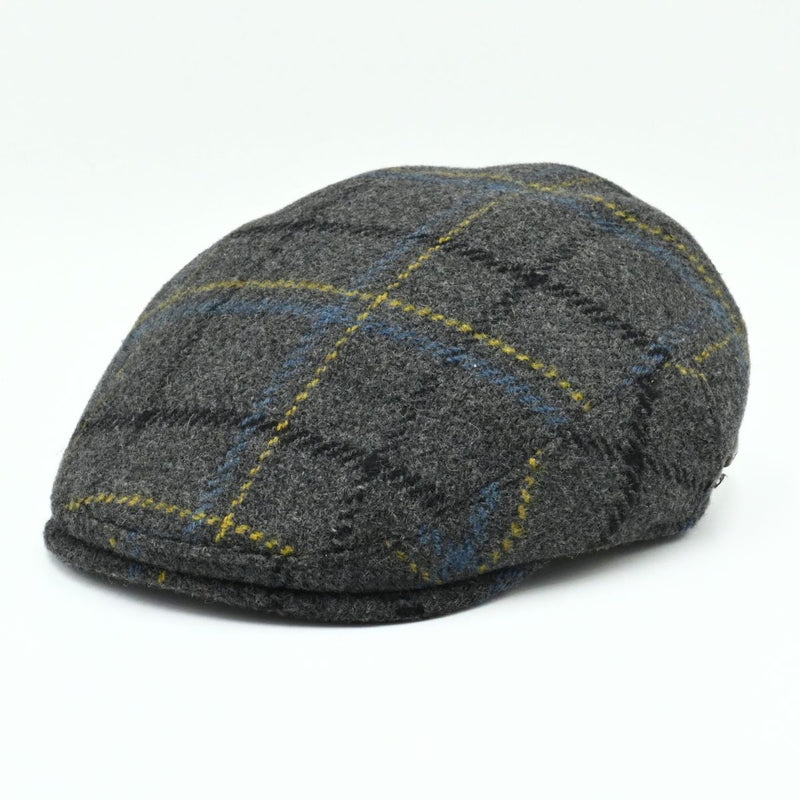 Grey Shetland Wool Cap front view