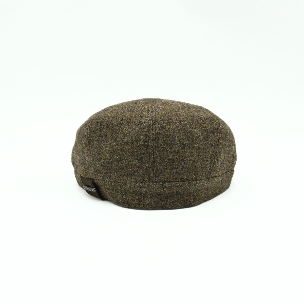 brown color Irish Newsboy Shetland Wool Hat back view