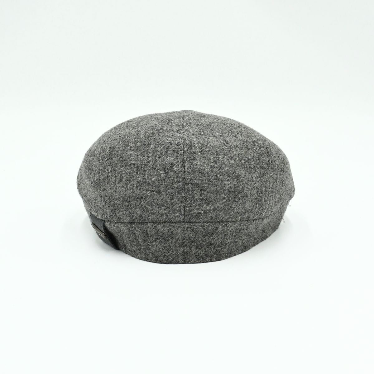 grey color Irish Newsboy Shetland Wool Hat back view