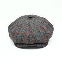 Dark grey color Newsboy Shetland Fantasy Hat front view