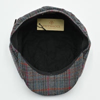 Dark grey color Newsboy Shetland Fantasy Hat inside view