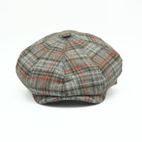 Light grey color Newsboy Shetland Fantasy Hat front view