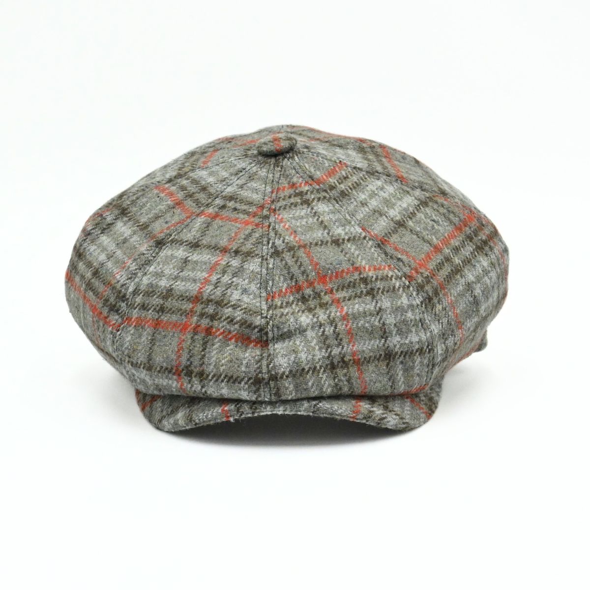 Light grey color Newsboy Shetland Fantasy Hat front view