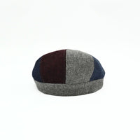 Multicolor Irish Newsboy Shetland Wool Hat back view