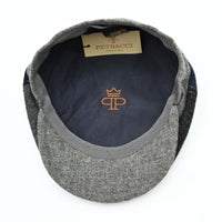Multicolor Irish Newsboy Shetland Wool Hat inside view