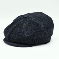 Navy Liguria Peaky Style Hat front view