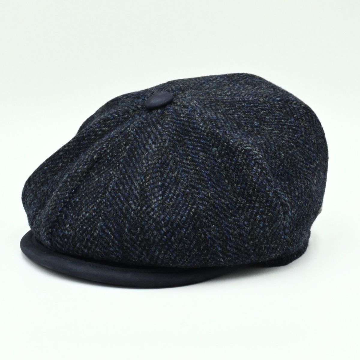 Navy Liguria Peaky Style Hat front view