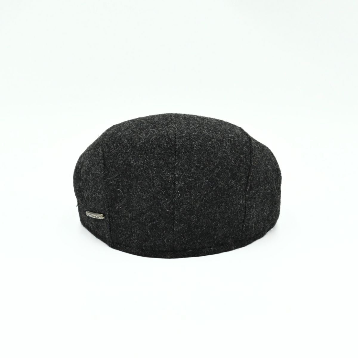 Grey shetland Wool Driver Cap back view