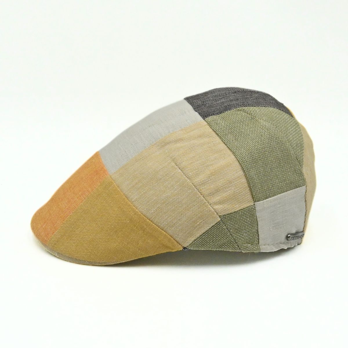 Multicolor Colorful Patchwork Cap side view