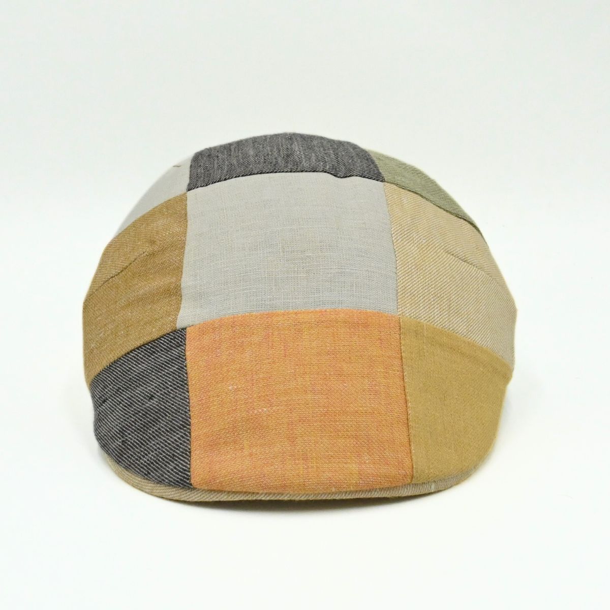 Multicolor Colorful Patchwork Cap front view
