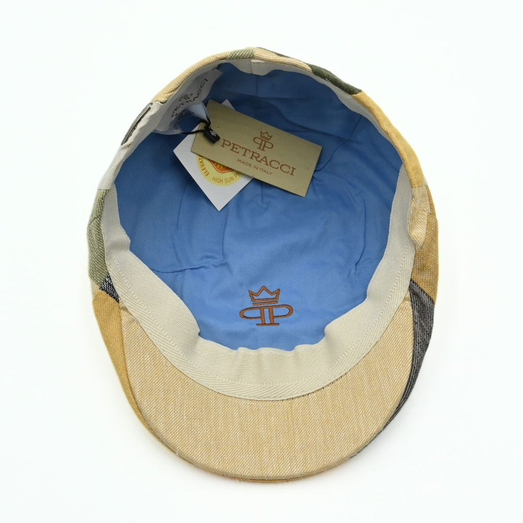 Multicolor Colorful Patchwork Cap inside view