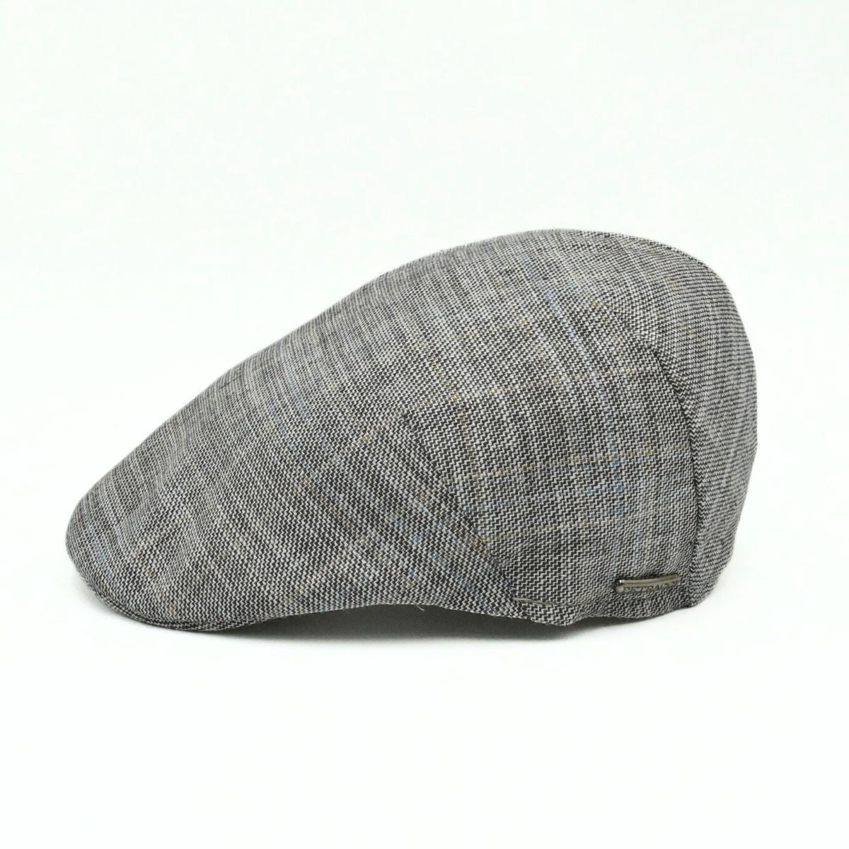 Beige Prince of Wales Pattern Cap side view