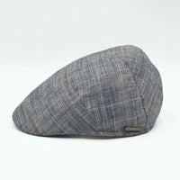 Grey Prince of Wales Pattern Cap side view