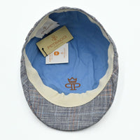 Grey Prince of Wales Pattern Cap inside view