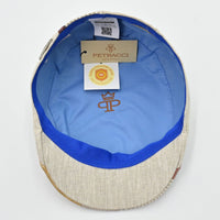 Beige Patchwork Cap inside view