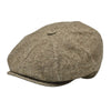Brown Como Peaky Hat front view