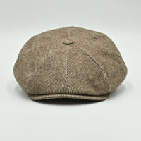 Brown Como Peaky Hat front view