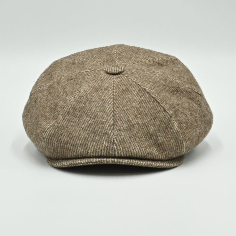Brown Como Peaky Hat front view