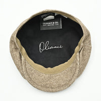 Brown Como Peaky Hat inside view