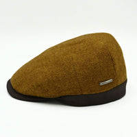 Camel Solid Color Shetland Wool Cap front view