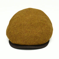 Camel Solid Color Shetland Wool Cap front view