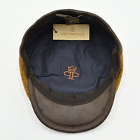 Camel Solid Color Shetland Wool Cap inside view