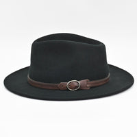 Black Indiana Jones Fedora Crushable side view