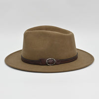Caramel Indiana Jones Fedora Crushable side view