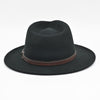 Black Indiana Jones Fedora Crushable back view
