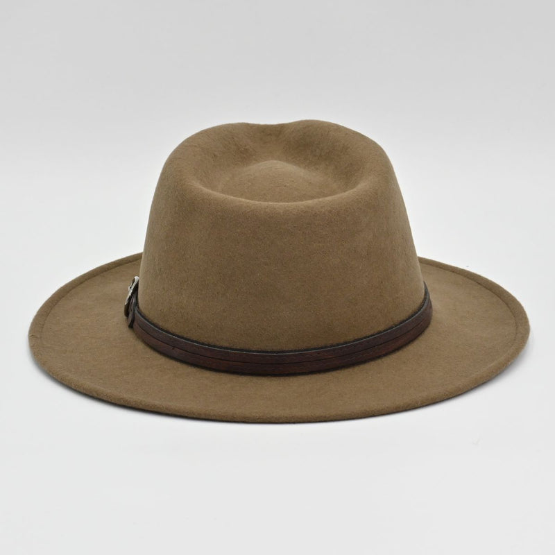 Caramel Indiana Jones Fedora Crushable back view