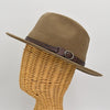 Caramel Indiana Jones Fedora Crushable on mannequin