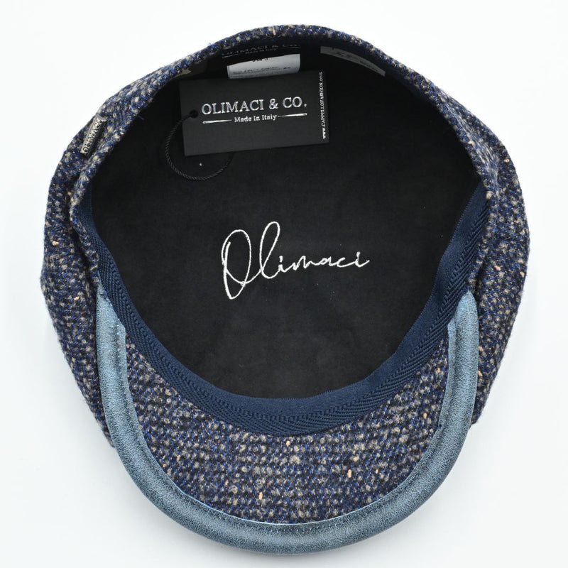 blue Torino Peaky Hat inside view