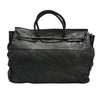 black Firenze Soft Leather Tote front